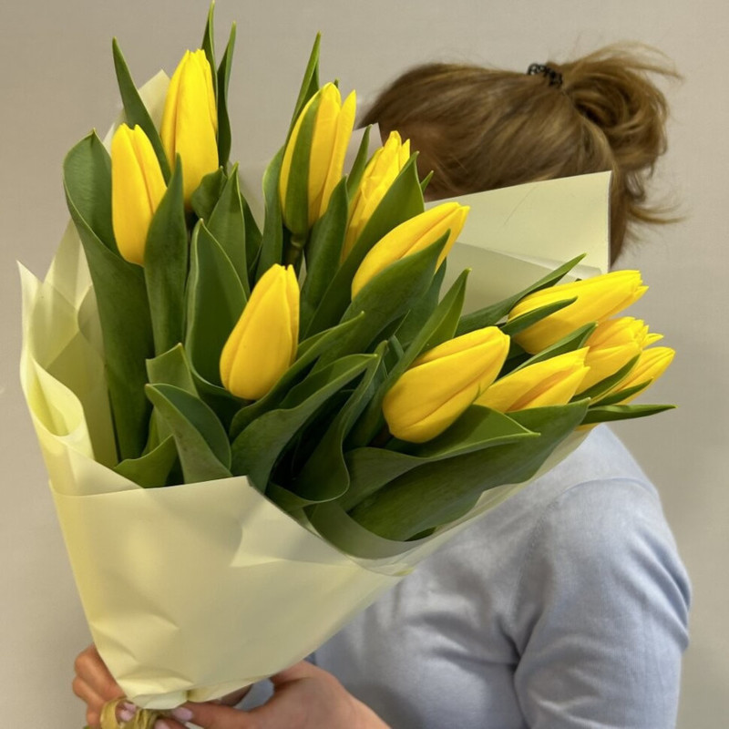 Buket iz 11 zheltih tyul_panov, standart