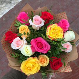 Букет из 15 роз Эквадор