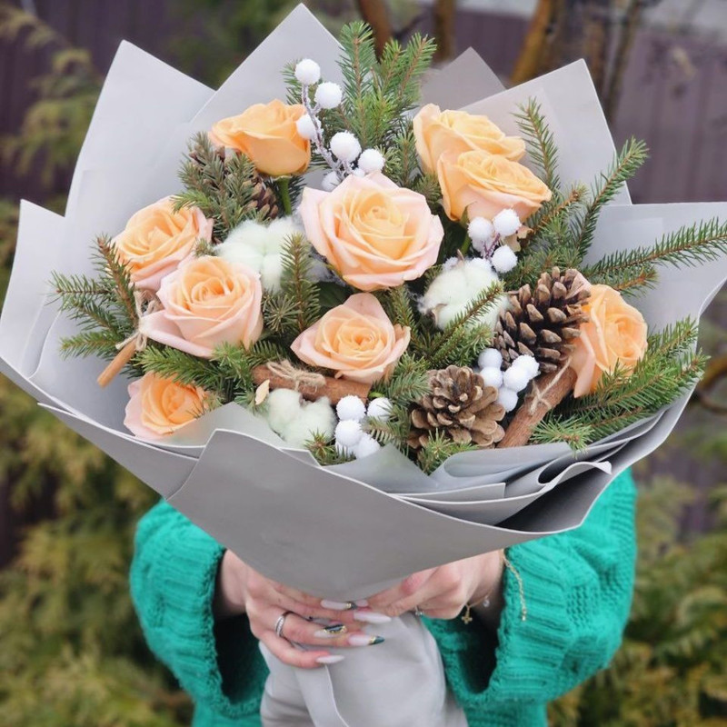 buketik v zimnem oformlenii, standart