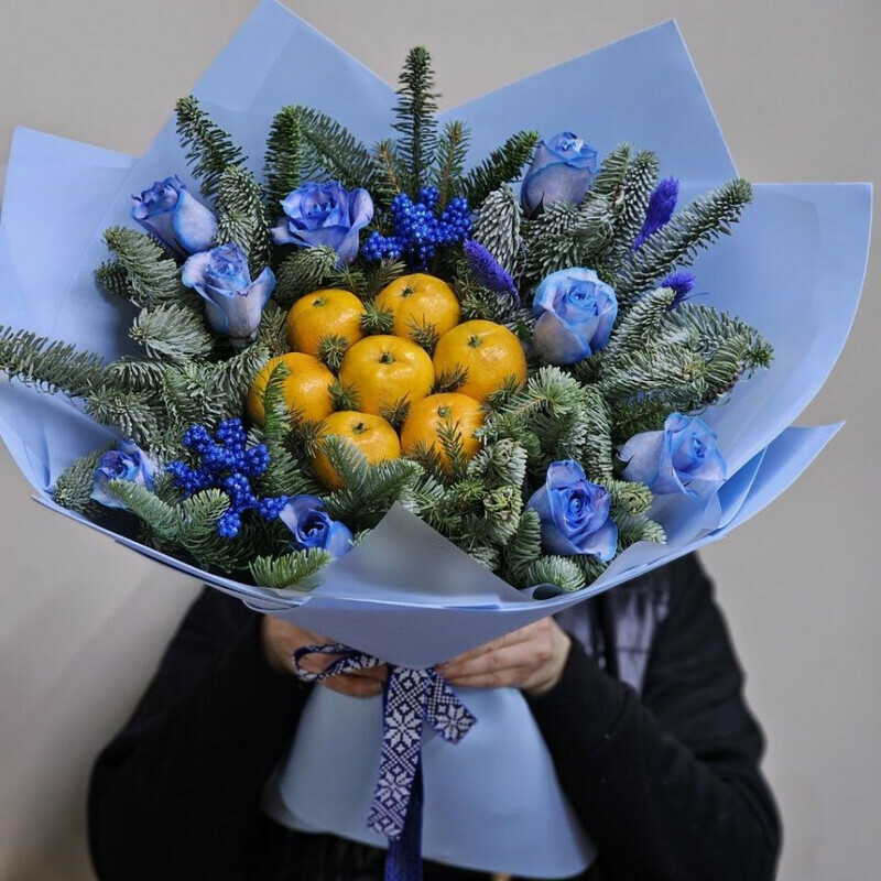 букет с мандаринками, стандартный