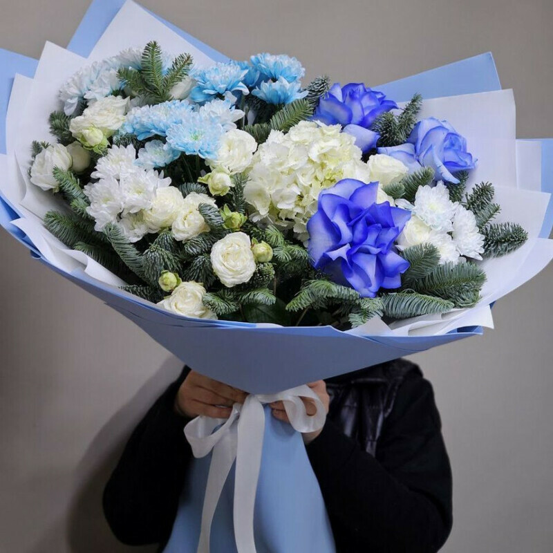 buket v zimnem oformlenii, standart