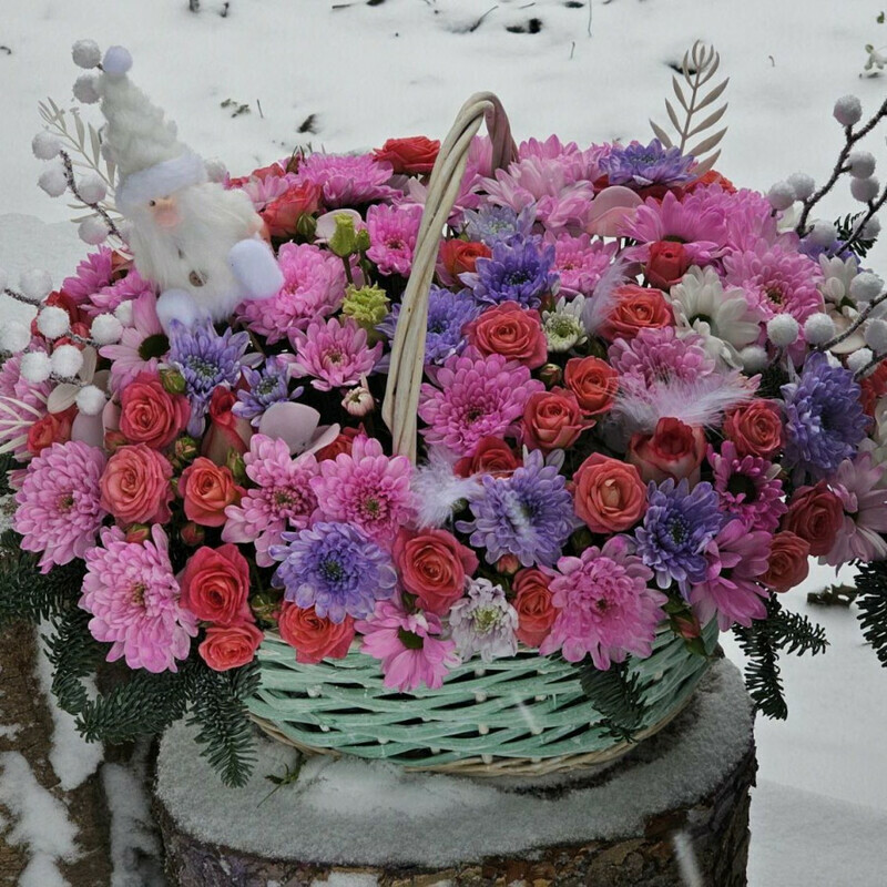 novogodnyaya korzina, standart