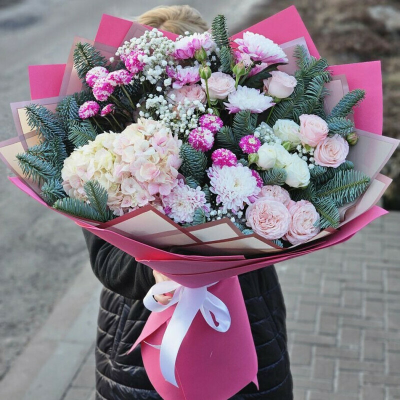 buket miks s yolochkoj, standart