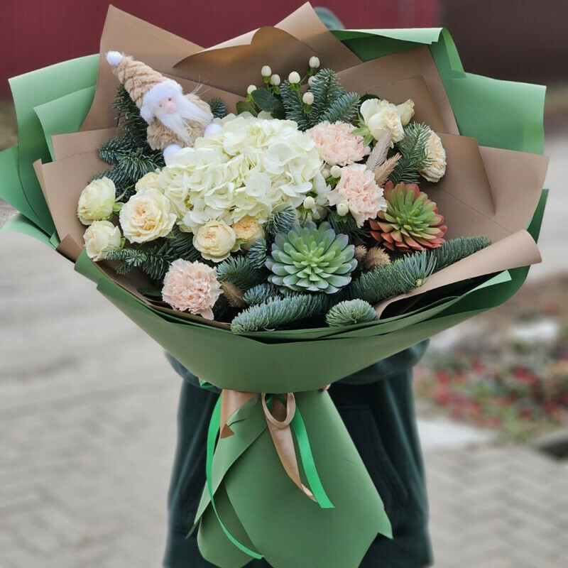 novogodnij buket, standart