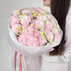 Duobuket iz 7 kustovih hrizantem s tanatcetumom