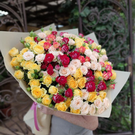 Микс кустовых роз
