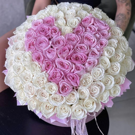 Розовое сердечко