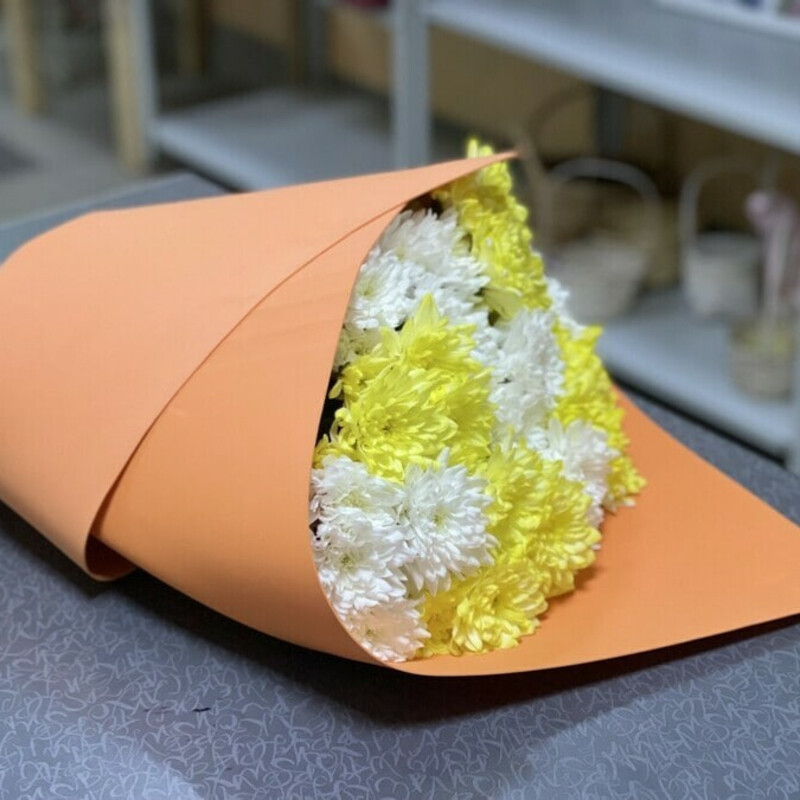 Букет-гигант из хризантем, стандартный
