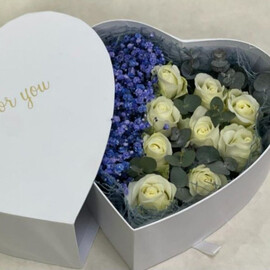 Korobka "Dlya tebya"(golubaya)