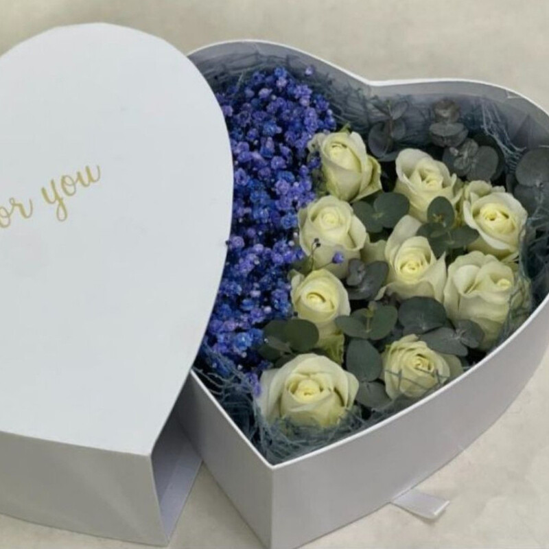 Коробка "Для тебя"(голубая), стандартный