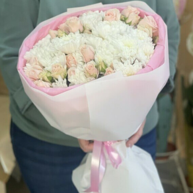 Роза кустовая/Хризантема, стандартный