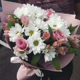 Хризантема/Роза/Альстромерия