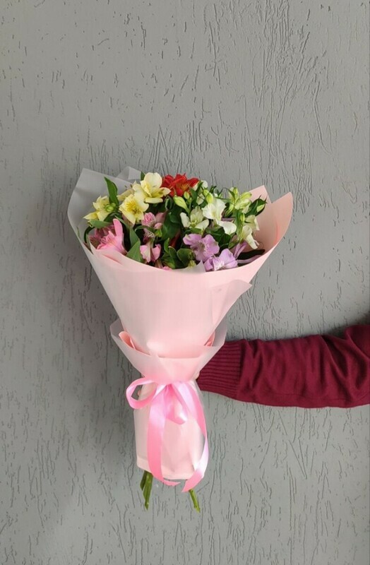 Букет альстромерий, букет из 5 альстромерий