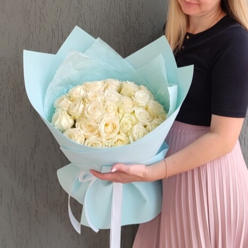 Букет белых роз, букет роз