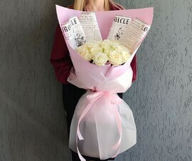 Букет белых роз