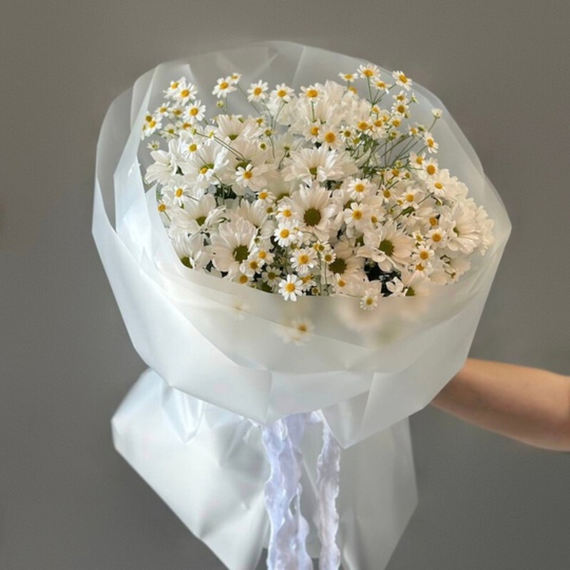 Букет хризантемы и танацетум, стандартный