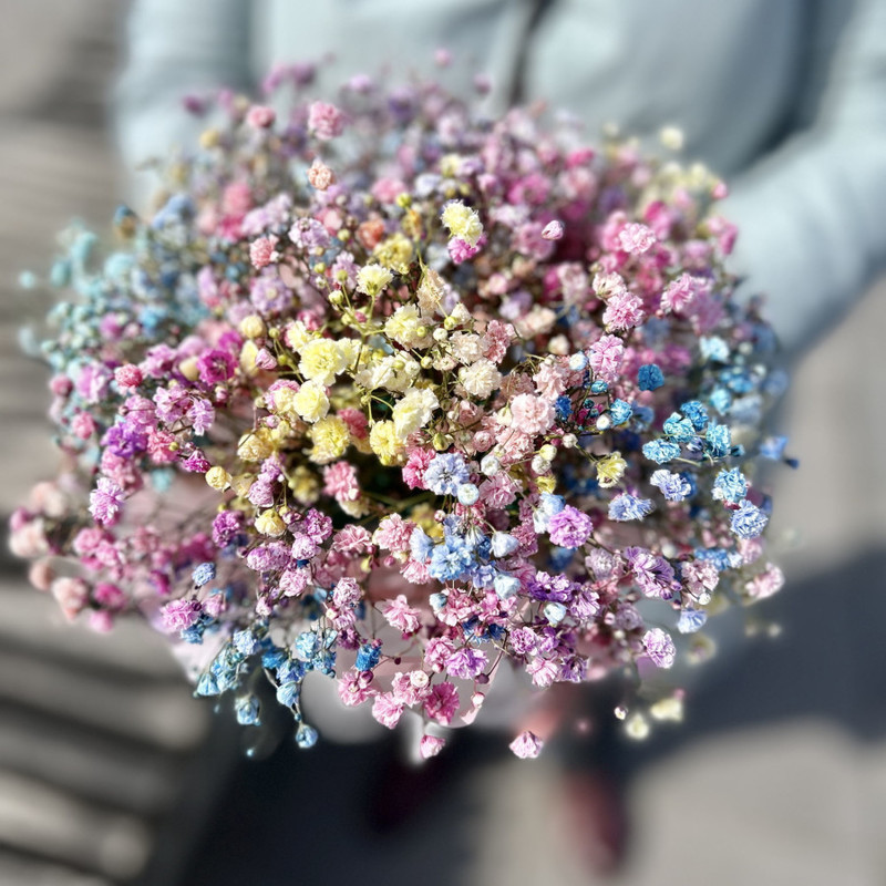 Монокомпозиция из радужной гипсофилы, стандартный