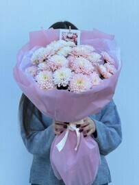 Букет из 5 хризантем