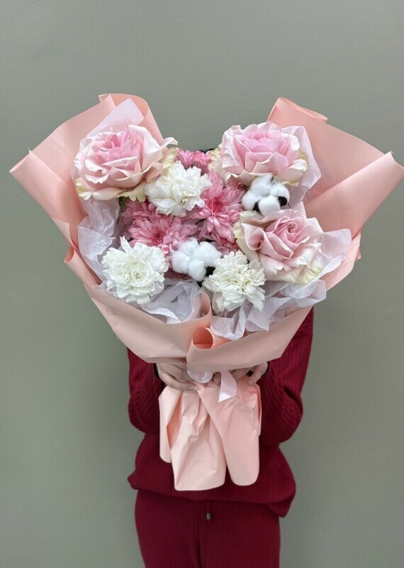 Авторский букет с русской розой, стандартный