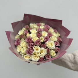 51 roza nezhnij miks