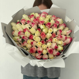 Букет из 101 розы 35 см.