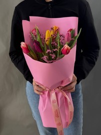 Букет из 9 тюльпанов "Свежесть"