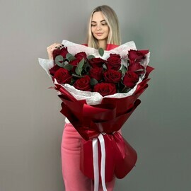 Buket 15 roz Ekvador "Novella"