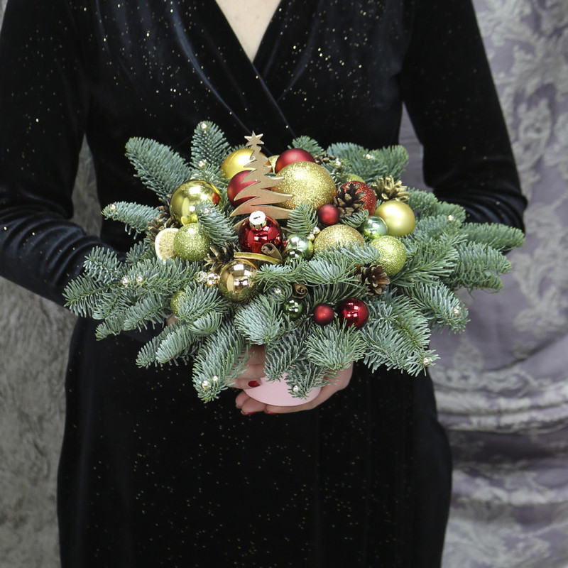 Новогодняя композиция "Золотые искры", стандартный