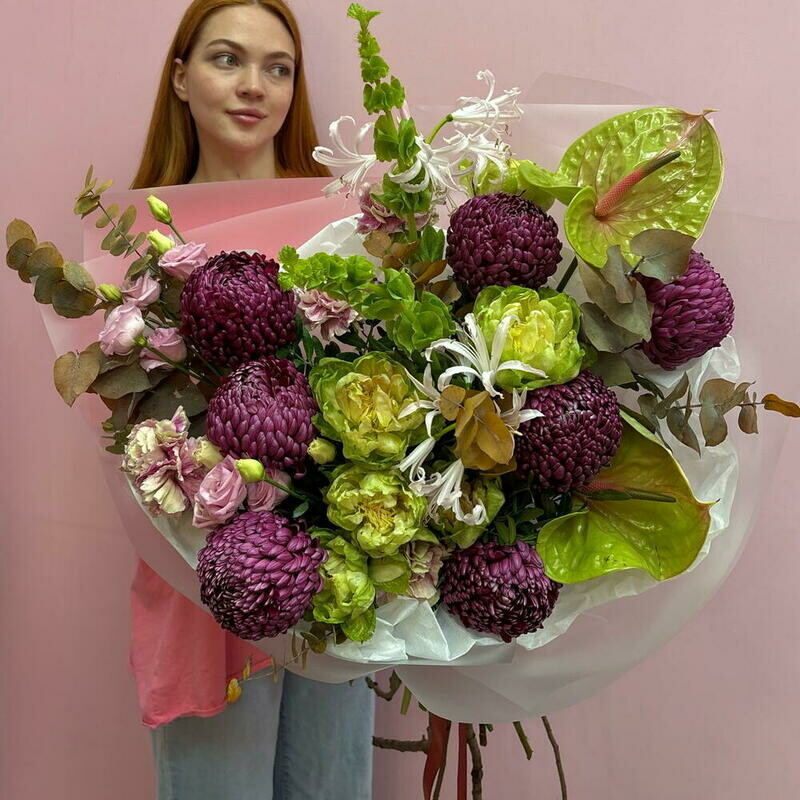 Premium buket «Dzhoker» bum ekzotichnih tcvetov, premium