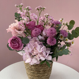 Kompozitciya v kashpo «Rozovij rassvet»