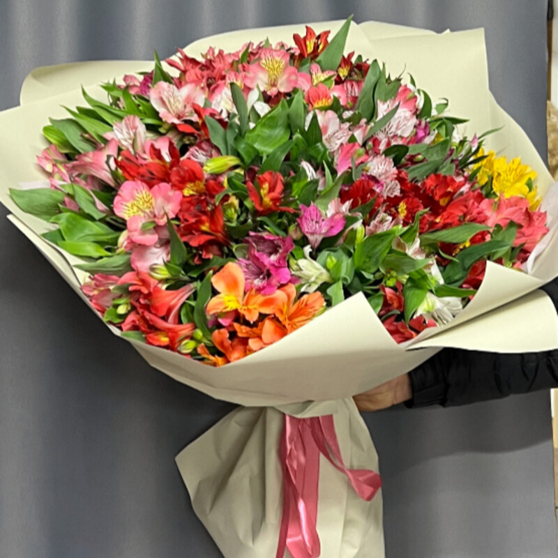 букет из альстромерий, премиум