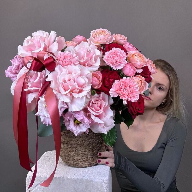 Премиум коллекция в сердце корзина, премиум