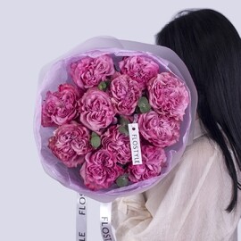 Букет 11 пионовидных роз Country Blues