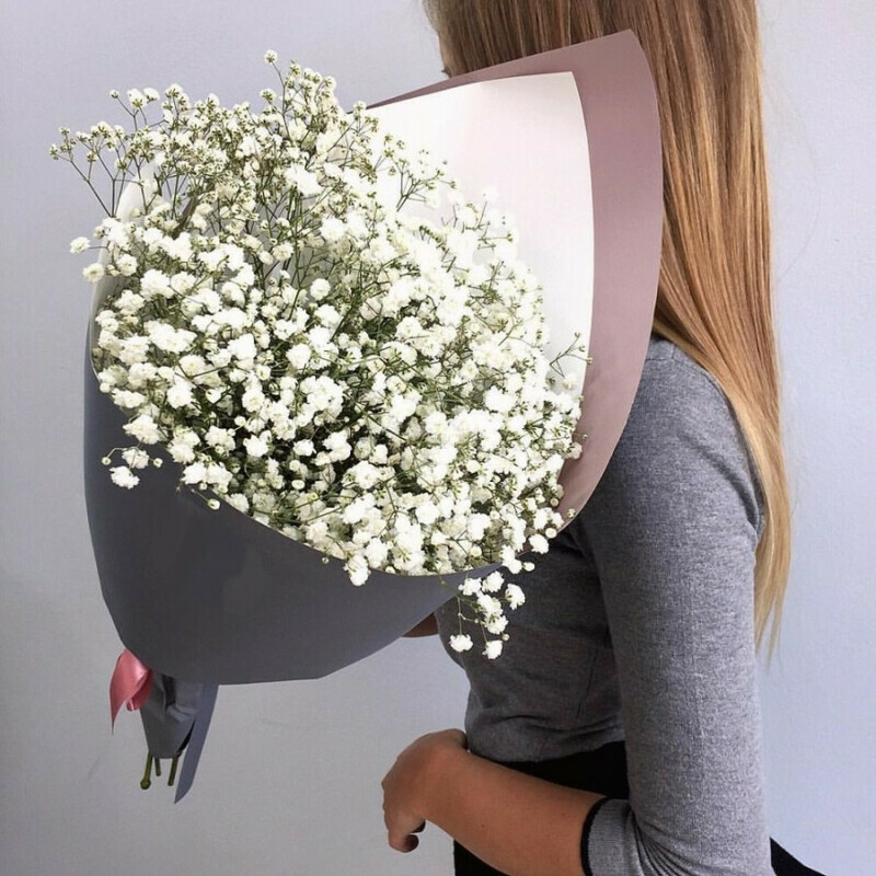 Bouquet of 7 branches of gypsophila, standart