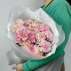 Duo bouquet of delicate dianthus Fano
