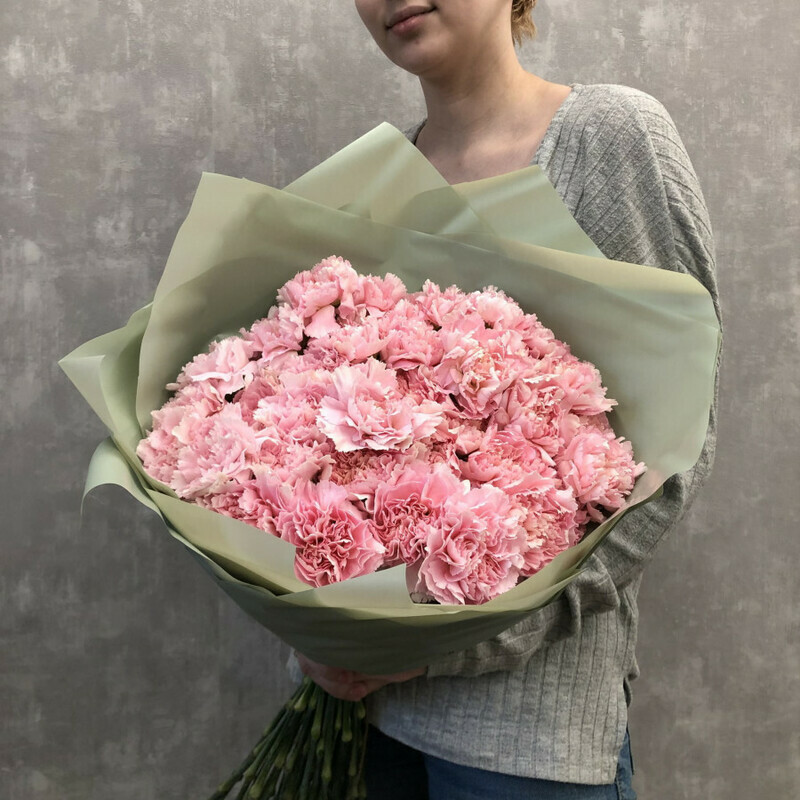 Авторский букет из 35 диантусов, стандартный