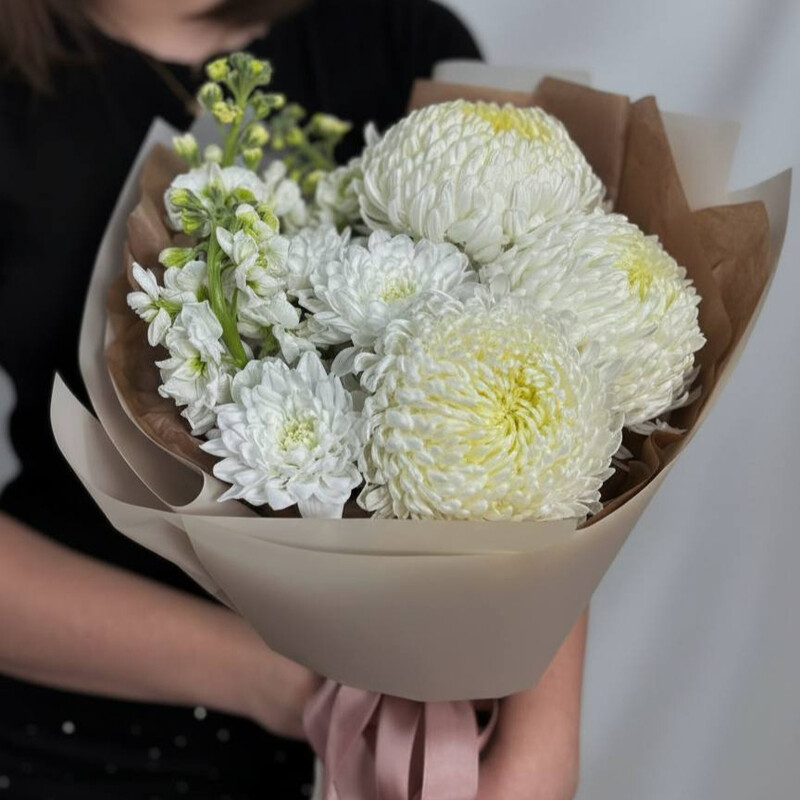 Букет "Белый поцелуй", стандартный