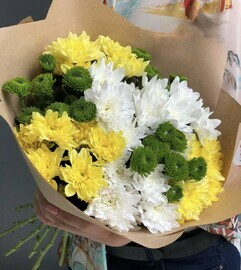 Букет из 9 кустовых хризантем (Букет 6)