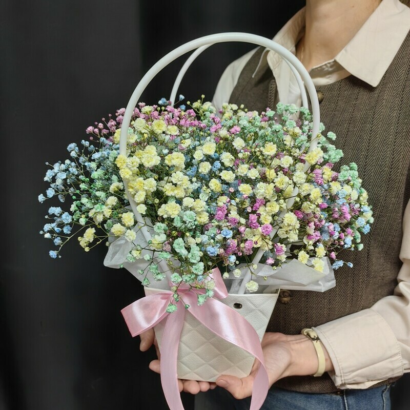 Сумочка с гипсофилой (код 106), сумочка с гипсофилой (код 106)