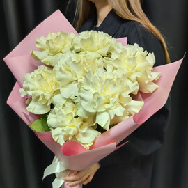 Buket iz 7 frantcuzskih belih roz (kod 160)