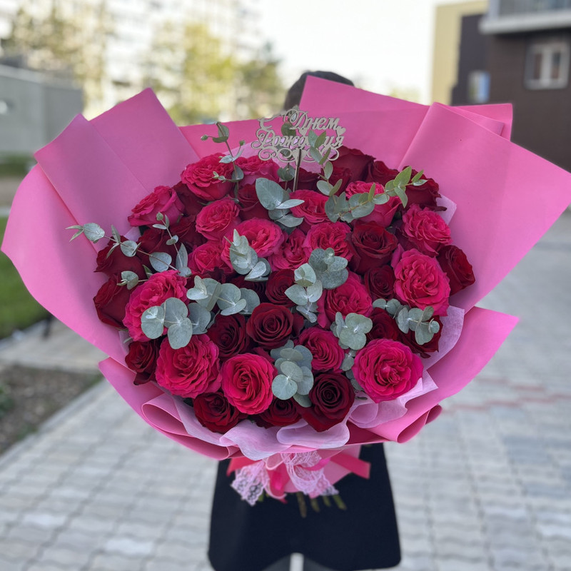 Букет "Малиновый пунш", стандартный