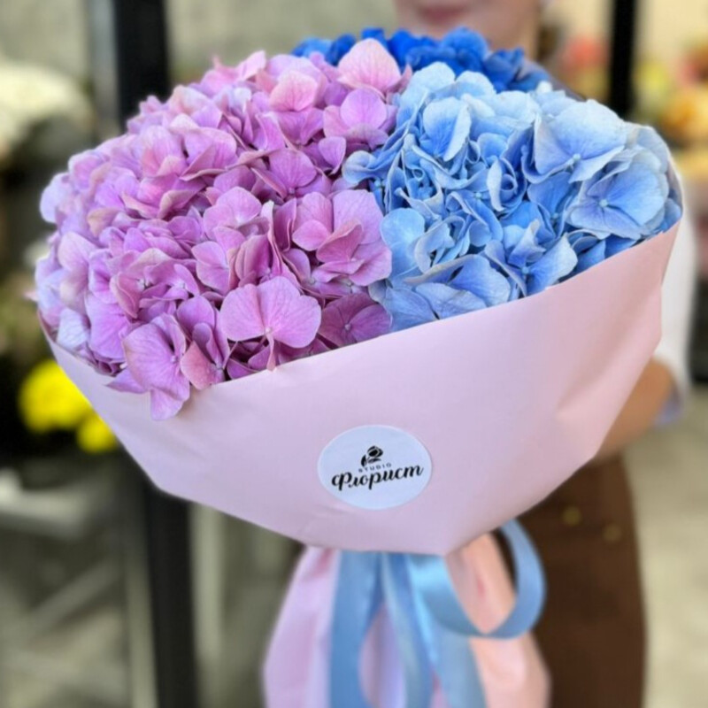 Моно-букет из гортензий, стандартный