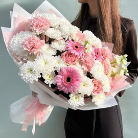 Букет розовое облако