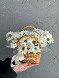 Лукошко с воздушной хризантемой FT1729