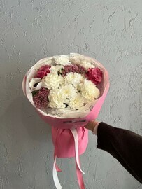 Объемный круглый букет с Кантри Блюз FT173230