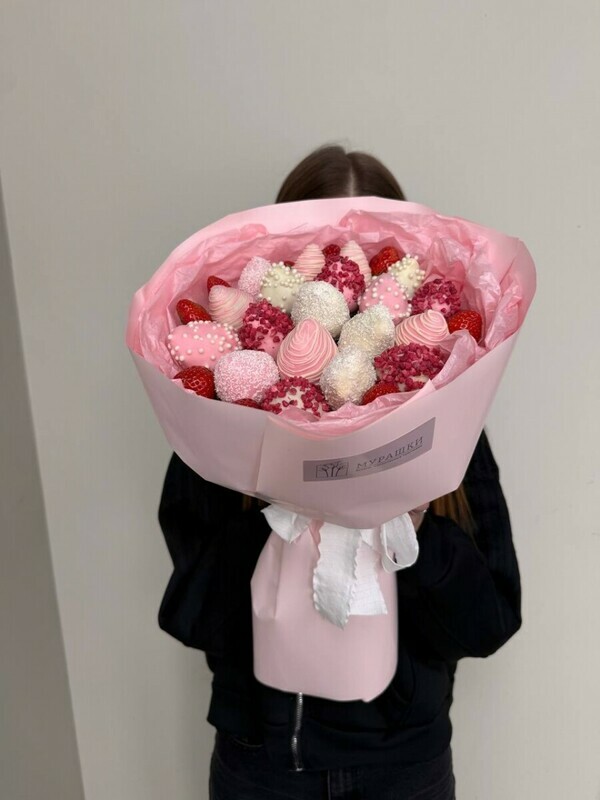 Buket iz klubniki v shokolade FT1791, klubnika v shokolade