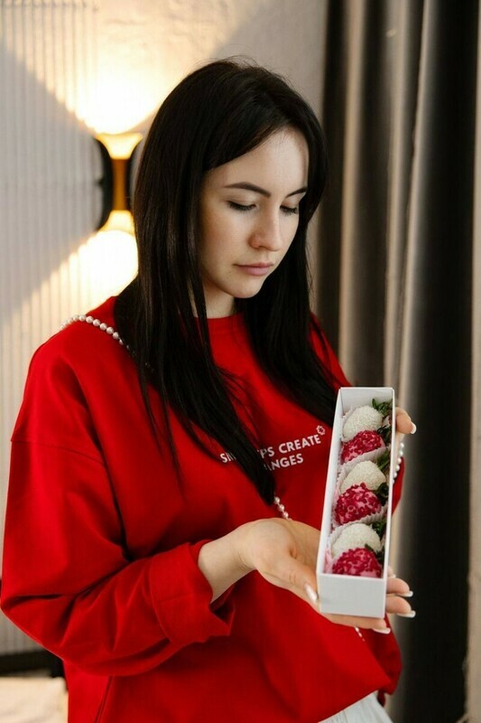 Клубника в Бельгийском шоколаде 6 ягод FT1722, клубника в шоколаде