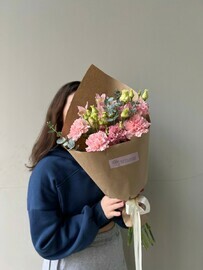 Букет цветов в упаковке FT308