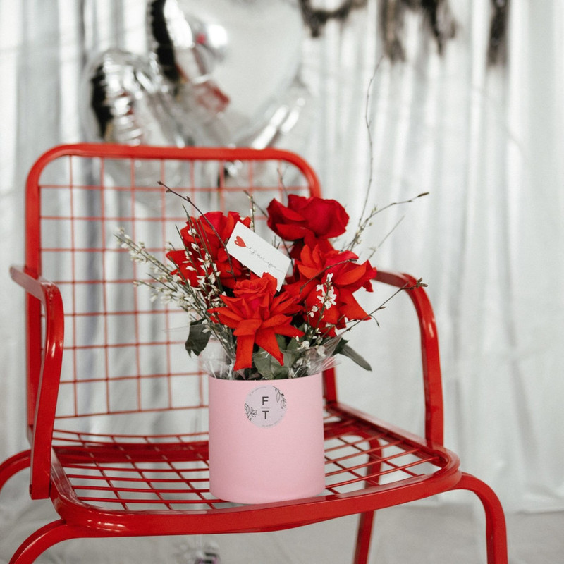 Стильная коробка с Французской розой FT049, стандартный