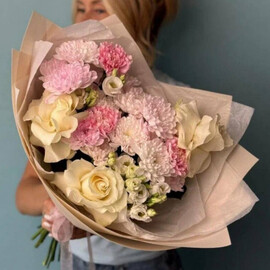 букет с французской розой